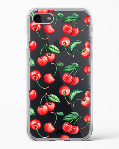 Cherry Surprise Crystal Clear Transparent Case-(Apple)