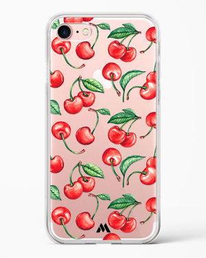 Cherry Surprise Crystal Clear Transparent Case-(Apple)