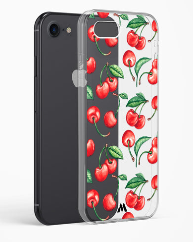 Cherry Surprise Crystal Clear Transparent Case-(Apple)