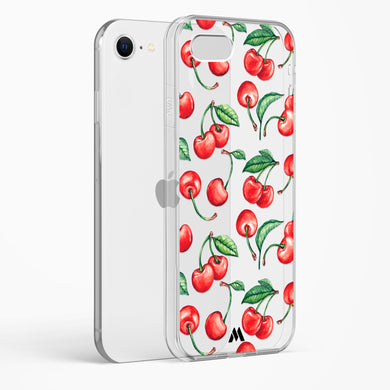 Cherry Surprise Crystal Clear Transparent Case-(Apple)