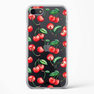 Cherry Surprise Crystal Clear Transparent Case-(Apple)