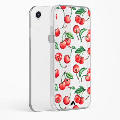 Cherry Surprise Crystal Clear Transparent Case-(Apple)