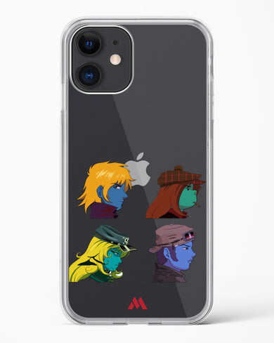 Gorillaz Daft Punk Interstellar555 Crossover Crystal Clear Transparent Case-(Apple)