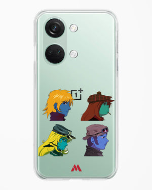 Gorillaz Daft Punk Interstellar555 Crossover Crystal Clear Transparent Case-(OnePlus)