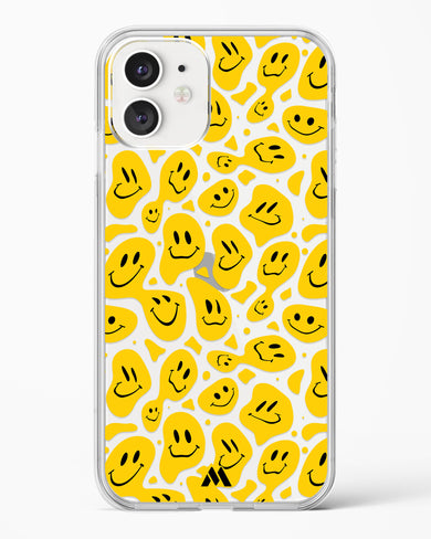 Floating Smileys Crystal Clear Transparent Case-(Apple)