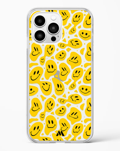 Floating Smileys Crystal Clear Transparent Case-(Apple)