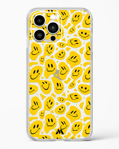 Floating Smileys Crystal Clear Transparent Case-(Apple)