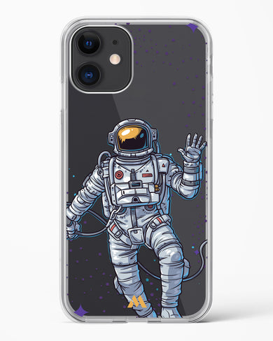 Greeting From Outer Space Crystal Clear Transparent Case-(Apple)