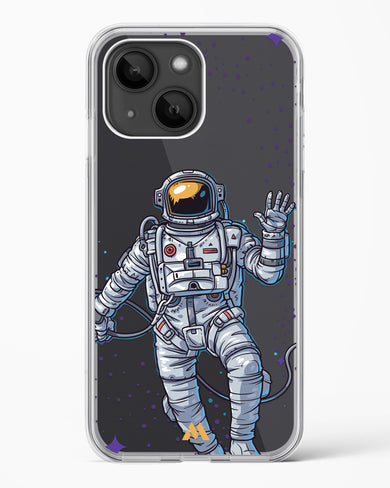 Greeting From Outer Space Crystal Clear Transparent Case-(Apple)