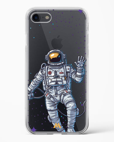 Greeting From Outer Space Crystal Clear Transparent Case-(Apple)