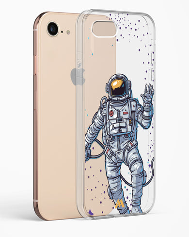 Greeting From Outer Space Crystal Clear Transparent Case-(Apple)