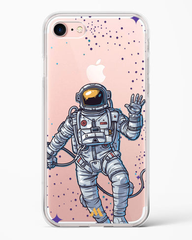 Greeting From Outer Space Crystal Clear Transparent Case-(Apple)