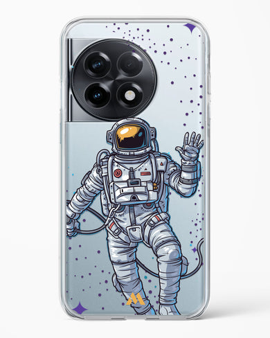 Greeting From Outer Space Crystal Clear Transparent Case-(OnePlus)