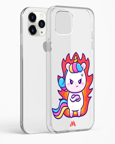 Grumpy Unicorn Crystal Clear Transparent Case-(Apple)