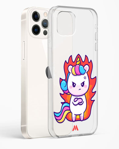 Grumpy Unicorn Crystal Clear Transparent Case-(Apple)