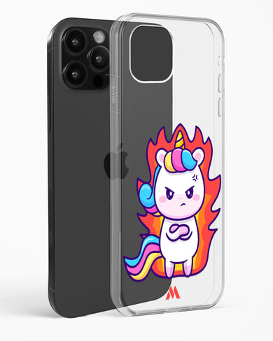 Grumpy Unicorn Crystal Clear Transparent Case-(Apple)