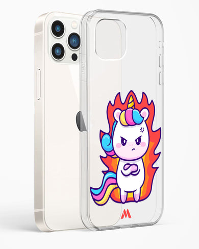 Grumpy Unicorn Crystal Clear Transparent Case-(Apple)
