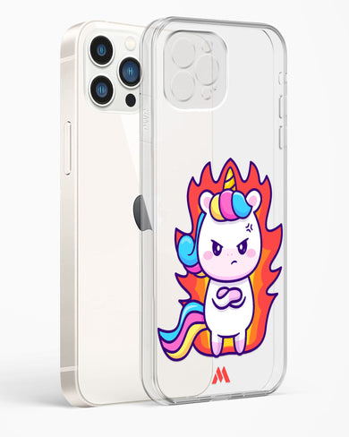 Grumpy Unicorn Crystal Clear Transparent Case-(Apple)
