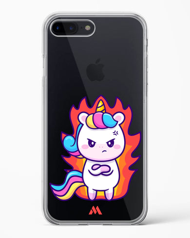 Grumpy Unicorn Crystal Clear Transparent Case-(Apple)