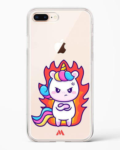 Grumpy Unicorn Crystal Clear Transparent Case-(Apple)