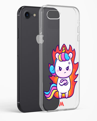 Grumpy Unicorn Crystal Clear Transparent Case-(Apple)