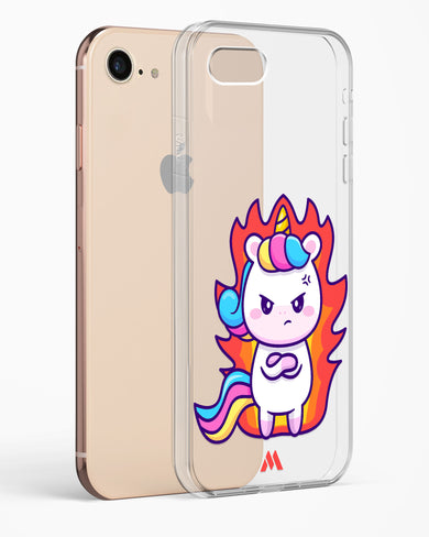 Grumpy Unicorn Crystal Clear Transparent Case-(Apple)