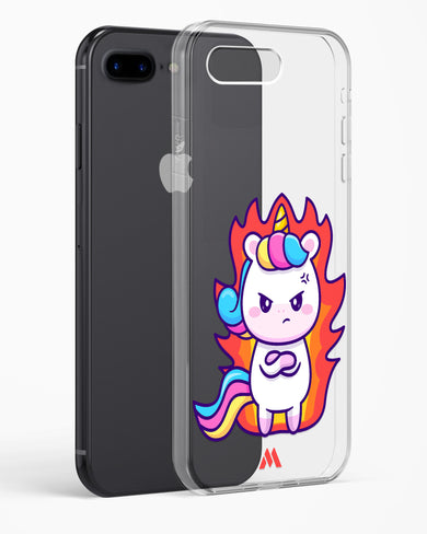 Grumpy Unicorn Crystal Clear Transparent Case-(Apple)