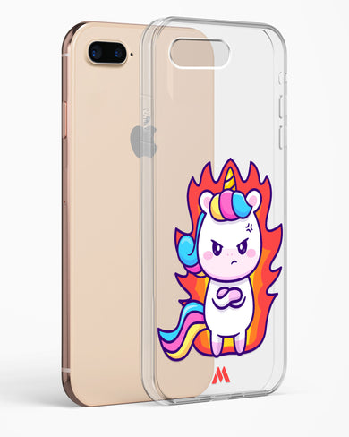 Grumpy Unicorn Crystal Clear Transparent Case-(Apple)