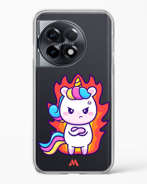 Grumpy Unicorn Crystal Clear Transparent Case-(OnePlus)