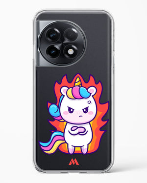 Grumpy Unicorn Crystal Clear Transparent Case-(OnePlus)