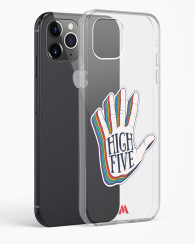 High Five Crystal Clear Transparent Case-(Apple)