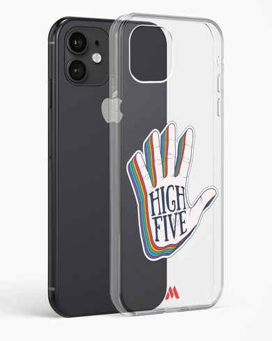 High Five Crystal Clear Transparent Case-(Apple)