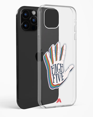 High Five Crystal Clear Transparent Case-(Apple)