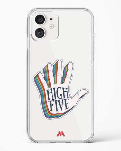 High Five Crystal Clear Transparent Case-(Apple)