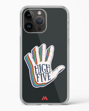 High Five Crystal Clear Transparent Case-(Apple)
