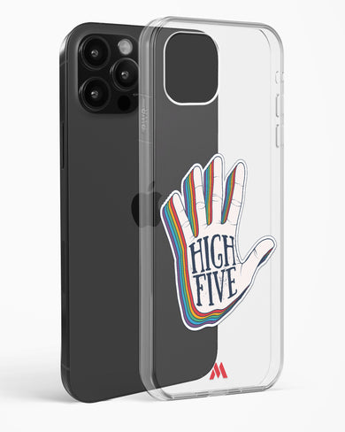 High Five Crystal Clear Transparent Case-(Apple)