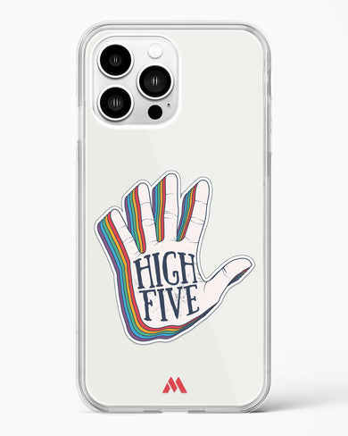 High Five Crystal Clear Transparent Case-(Apple)