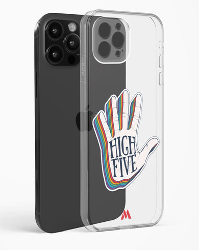 High Five Crystal Clear Transparent Case-(Apple)