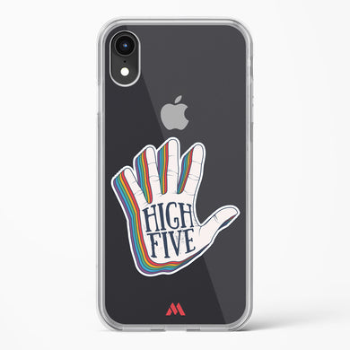 High Five Crystal Clear Transparent Case-(Apple)