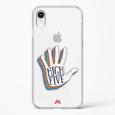 High Five Crystal Clear Transparent Case-(Apple)