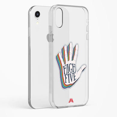 High Five Crystal Clear Transparent Case-(Apple)