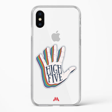 High Five Crystal Clear Transparent Case-(Apple)