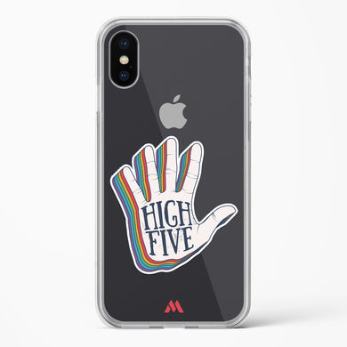 High Five Crystal Clear Transparent Case-(Apple)