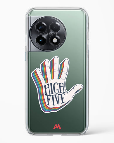 High Five Crystal Clear Transparent Case-(OnePlus)