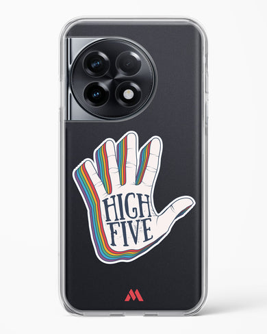 High Five Crystal Clear Transparent Case-(OnePlus)