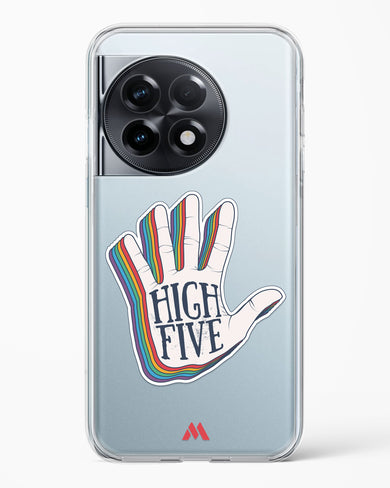 High Five Crystal Clear Transparent Case-(OnePlus)