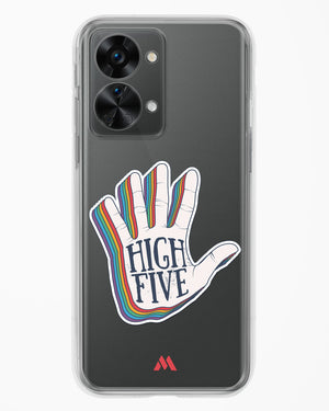 High Five Crystal Clear Transparent Case-(OnePlus)