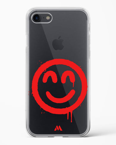 Painted Smiley Crystal Clear Transparent Case-(Apple)