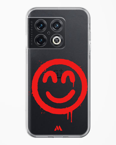 Painted Smiley Crystal Clear Transparent Case-(OnePlus)