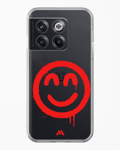 Painted Smiley Crystal Clear Transparent Case-(OnePlus)